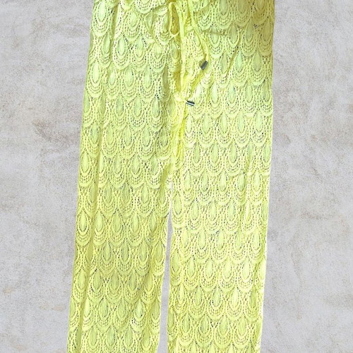Jeannette yellow lace pants new S/M for the beach