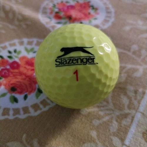 Golf ball yellow Slazenger new