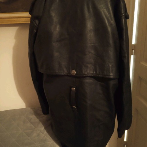 Booze leather women's coat used, black