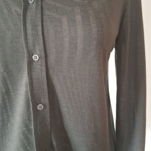 Massimo Dutti shirt used, dark gray-green, size XS