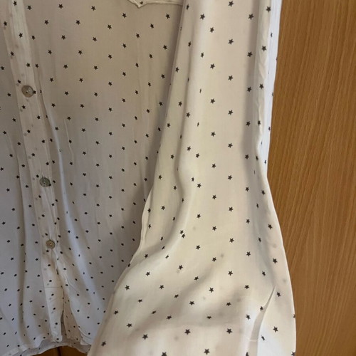 Shirt like new, size S-M, white, thin fabric