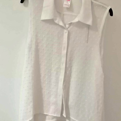 White transparent shirt like new, size S