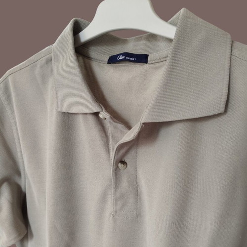 Glou Sport men's polo shirt, size L, beige green