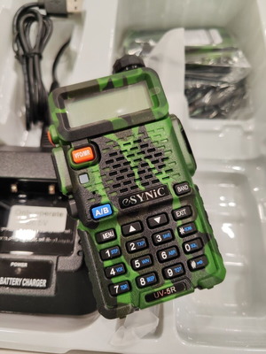 eSynic UV-5R Dual Band VHF/UHF walkie-talkie new, camouflage radio for hunting and hiking