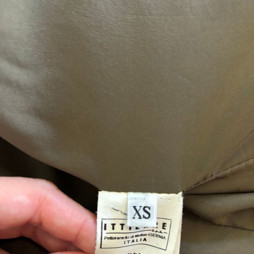 Versace puffer jacket like new, khaki metallic, size S