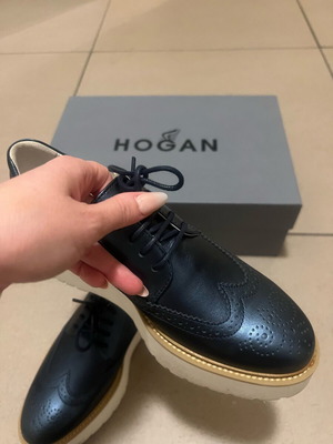 Hogan moccasins like new, size 37, blue