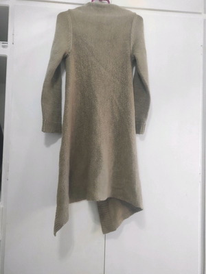Women's cardigan one size dark beige wrap style