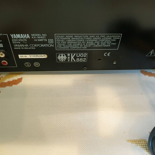 Yamaha cassette player KX-W421 like new
