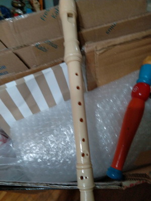 Children's toys Horner recorder and small wooden Lot