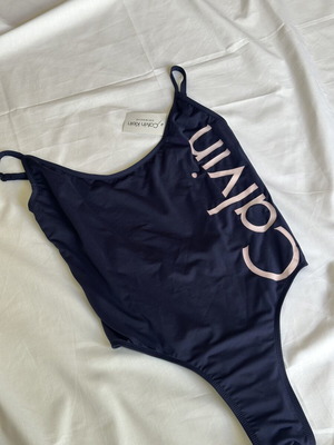 Calvin Klein women's one-piece swimsuit size L new, blue
