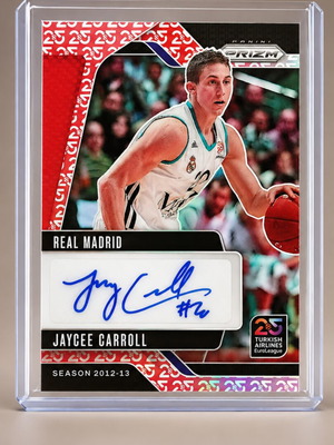 Jaycee Carroll 24-25 Euroleague Prizm autograph card