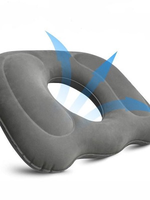 Inflatable orthopedic ring seat cushion 45.5 x 39 x 11 cm