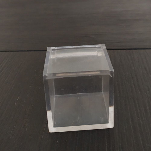Plastic Storage Box like new, thick, 4x4x4 cm