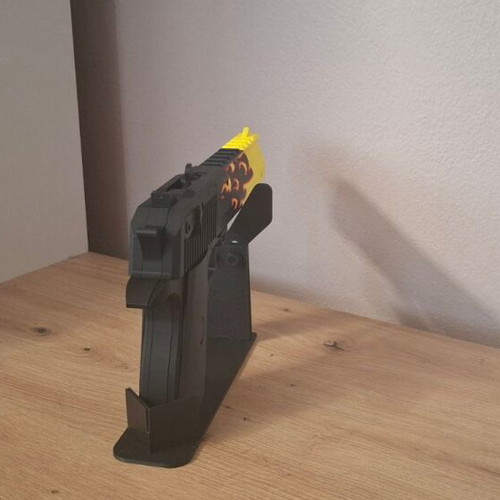 Desert Eagle Blaze Rubber Band Gun new with display stand
