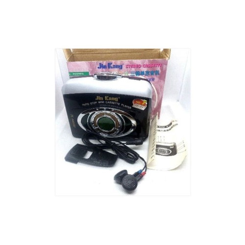 Jin Kang Stereo Mini Cassette Player New NOS with Built-In Speaker