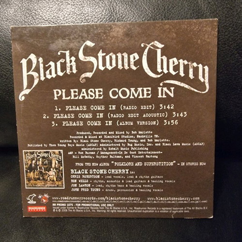 Black Stone Cherry Please Come In CD used, metal