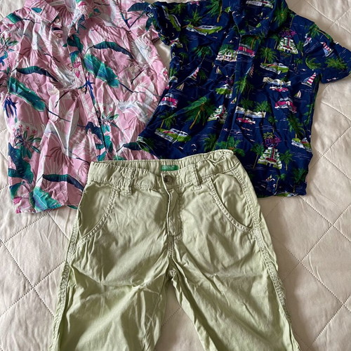 Mayoral boys' shirt and shorts set like new, age 6-7