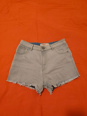 Denim shorts Pink Woman like new, size 38, high waist, light color