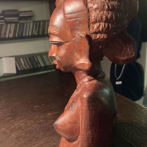 African wood carving statue solid 32 cm like new