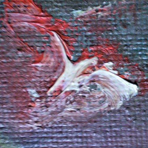 Authentic modern oil painting fresco clown used