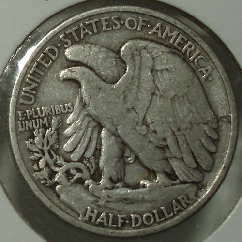 U.S.A ½ Dollar 1937 used Walking Liberty Half Dollar coin