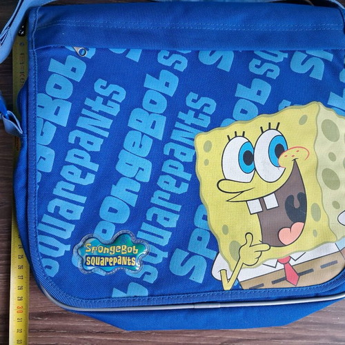 SpongeBob SquarePants Kids Blue and Yellow Shoulder Bag New