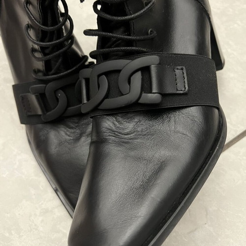 Wall Street women's ankle boots size 40, genuine leather like new, black