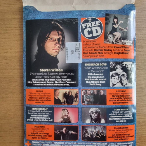 Prog Rock magazine used, U.K. No.33, 1/2013 with sleeve