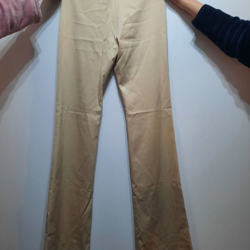 Women's satin pants new, gold color, size L, brand IF