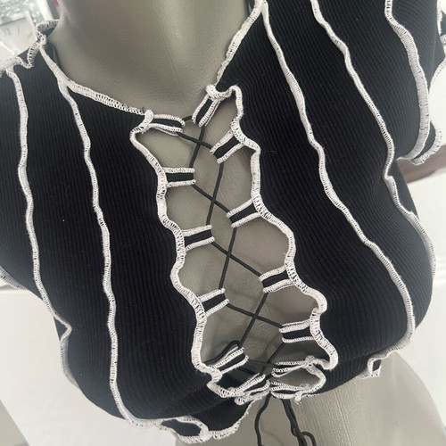 H&M Sexy Short Crop Top like new, Black, Size XS/S