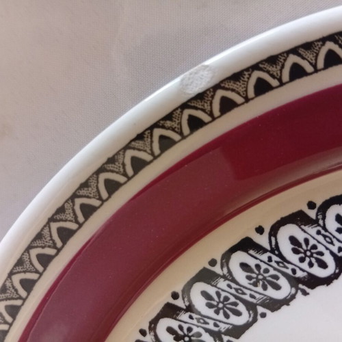 Villeroy & Boch Mettlach Rubin vintage pasta set, 7 pieces