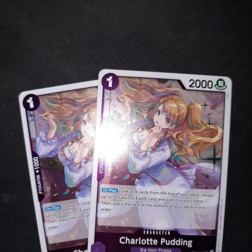Charlotte Pudding OP12 card game new, set of 2