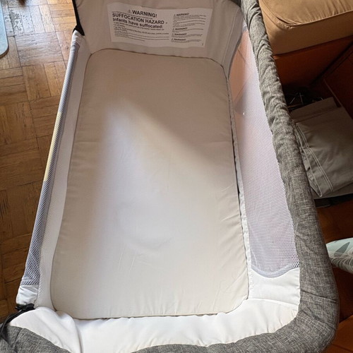 Mika Micky Bedside Sleeper Co-Sleeper in Grey, new