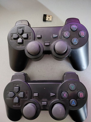 Twin 2.4g USB wireless controllers for PC