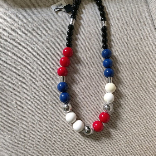 D&G necklace with steel and ceramic balls in new condition