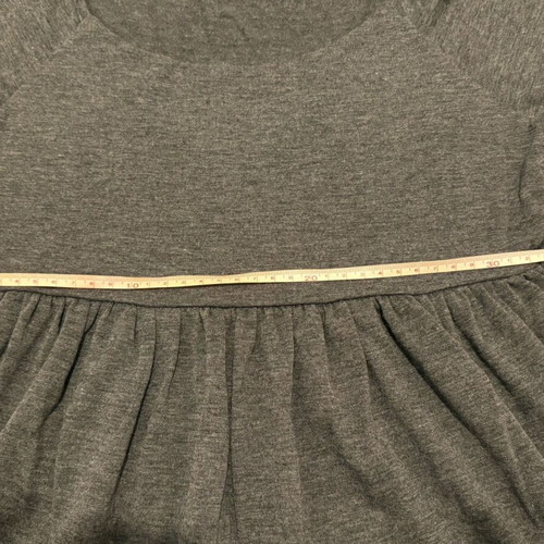 Grey blouse with balloon sleeves like new, size M