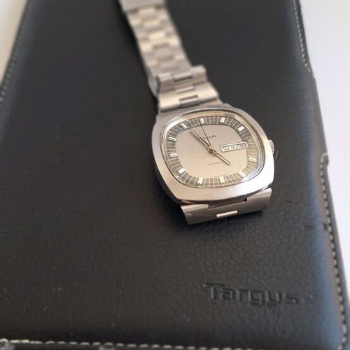 Bulova 7366 automatic vintage watch used, stainless steel case