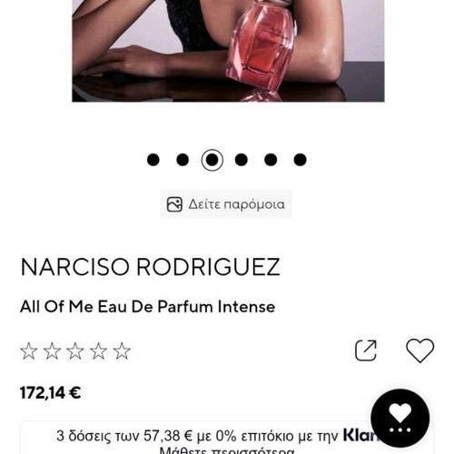 Narciso Rodriguez All of Me Eau de Parfum Intense like new, 90ml