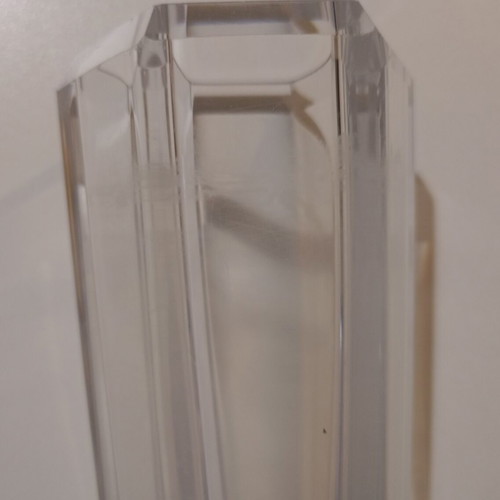 Crystal vase used, heavy and simple design