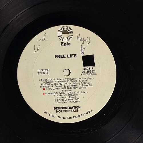 Free Life 1978 vinyl LP like new, R&B / Soul