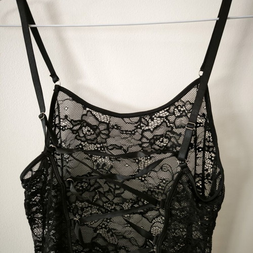 Shein sexy black lace nightdress new, size L