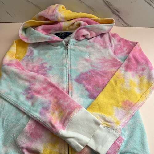 Polo Ralph Lauren cardigan used for 7 years old girls pink multicolor