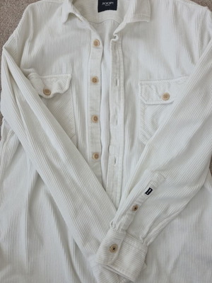 Joop! Jeans men's white corduroy shirt like new, size L