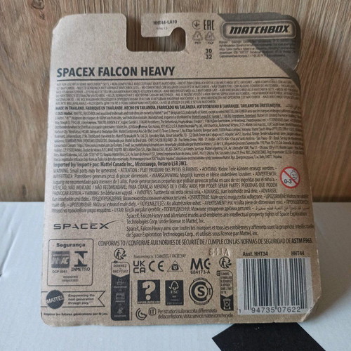 Matchbox SpaceX Falcon Heavy Skybusters rocket spaceship new sealed