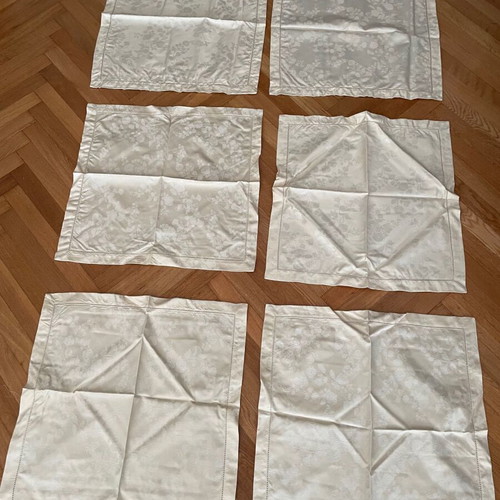 Alfa tablecloth with 12 cotton napkins set, new