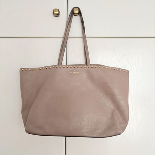 Valentino Garavani Rockstud hobo bag used beige