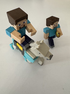 Mattel toy set used with three figures including two humans and a horse
