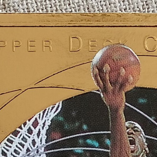 NBA Card Michael Jordan Game 2 1991 new, 22 kt gold