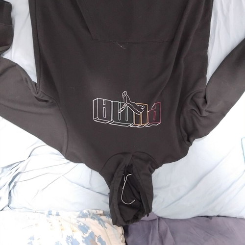 Puma hoodie like new, black, size L