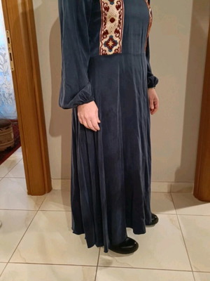Nidodileda dress like new m/l blue with embroidery